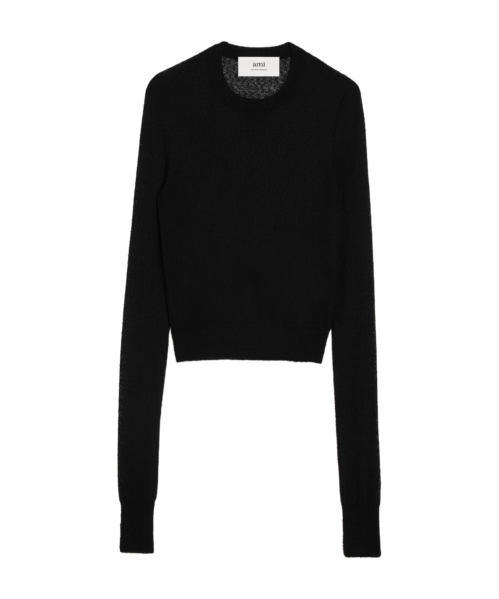 Ami Alexandre Mattiussi Circle-necked Sweater In Black