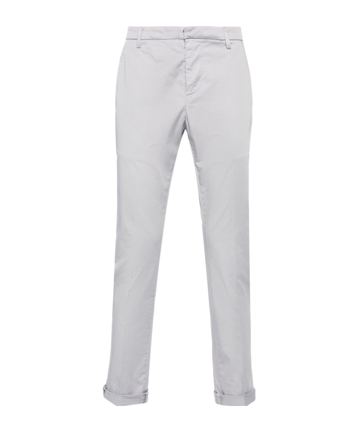 Dondup Gaubert Mid-rise Slim-fit Trousers In White