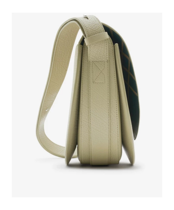 Burberry Medium Rocking Horse Leather Crossbody Bag In Nude