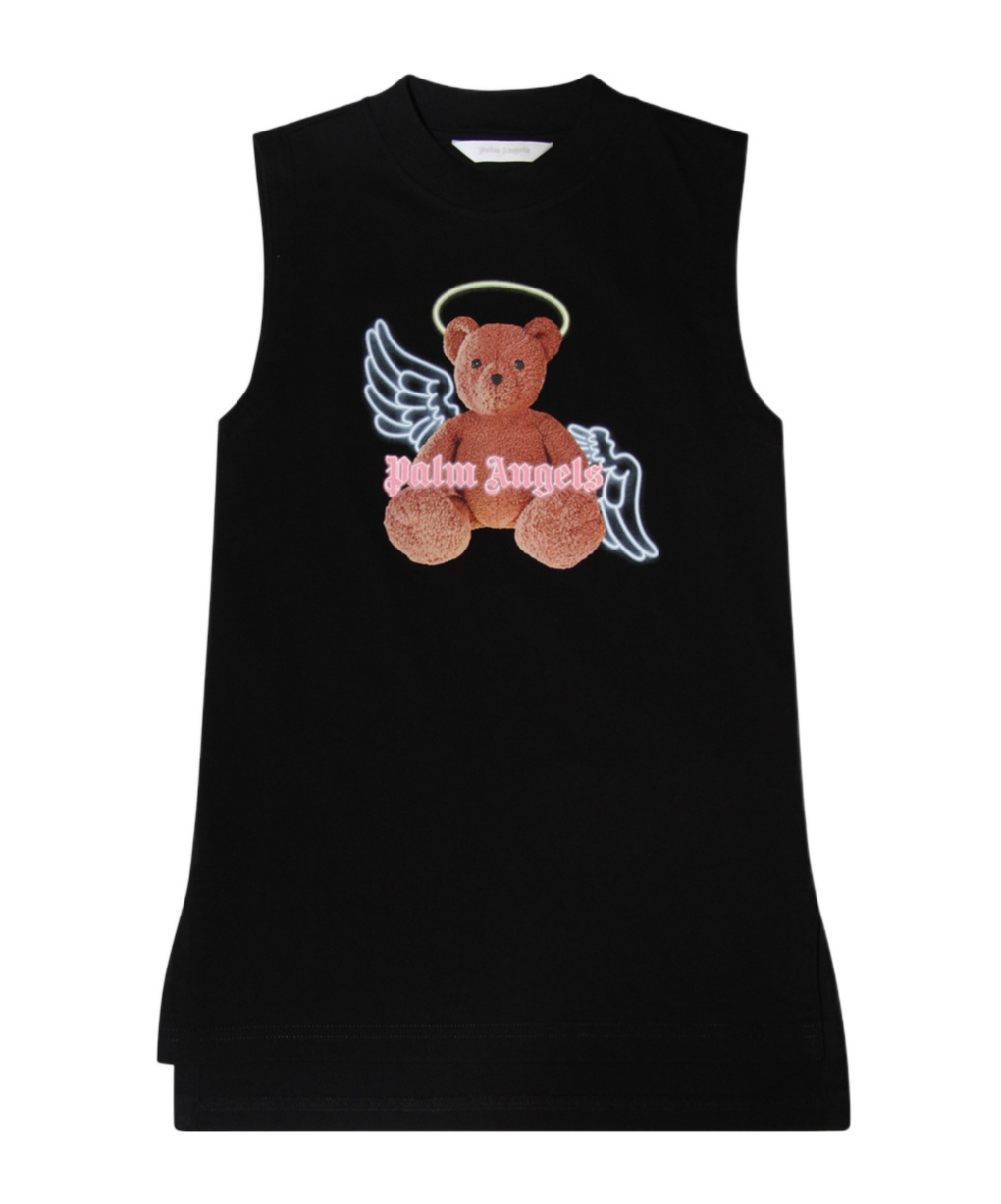 Palm Angels Bear Angel Vest Dress In Brown