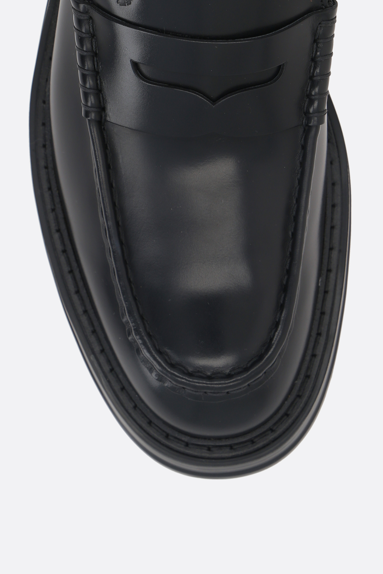 Tod's Smooth Leather Loafers In Black