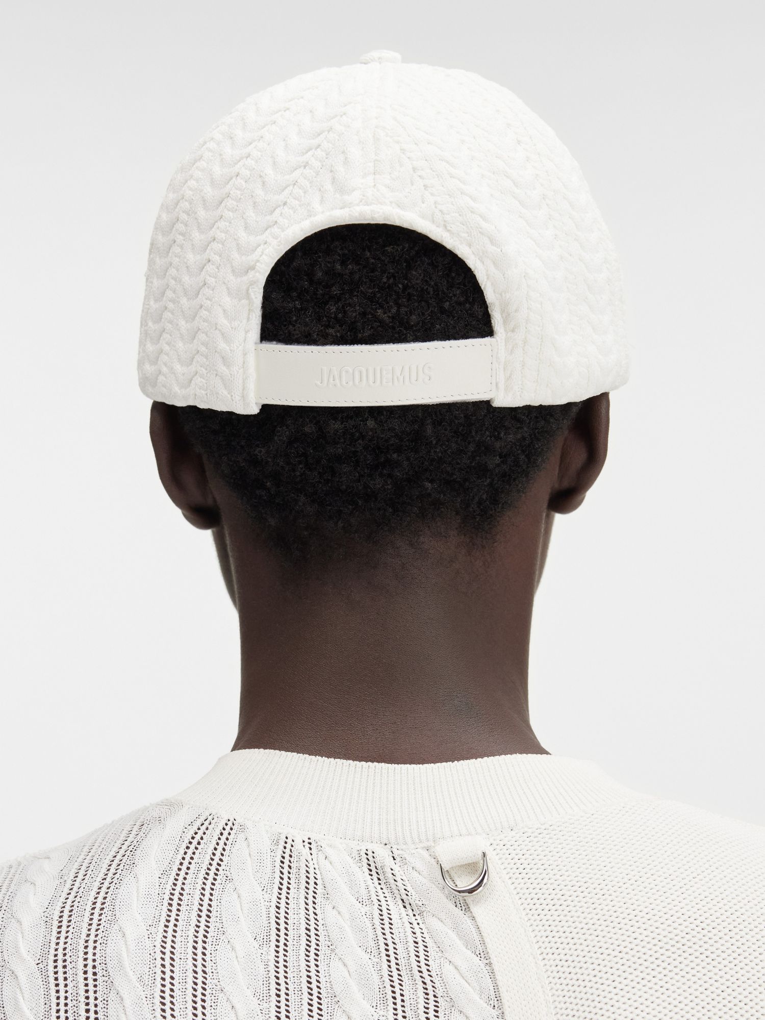 Jacquemus Belo Baseball Cap In White