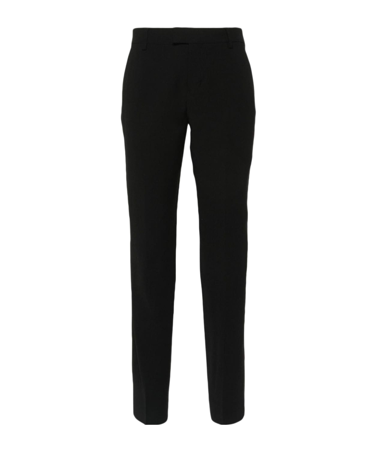Ami Alexandre Mattiussi High-waist Tapered-leg Trousers In Black