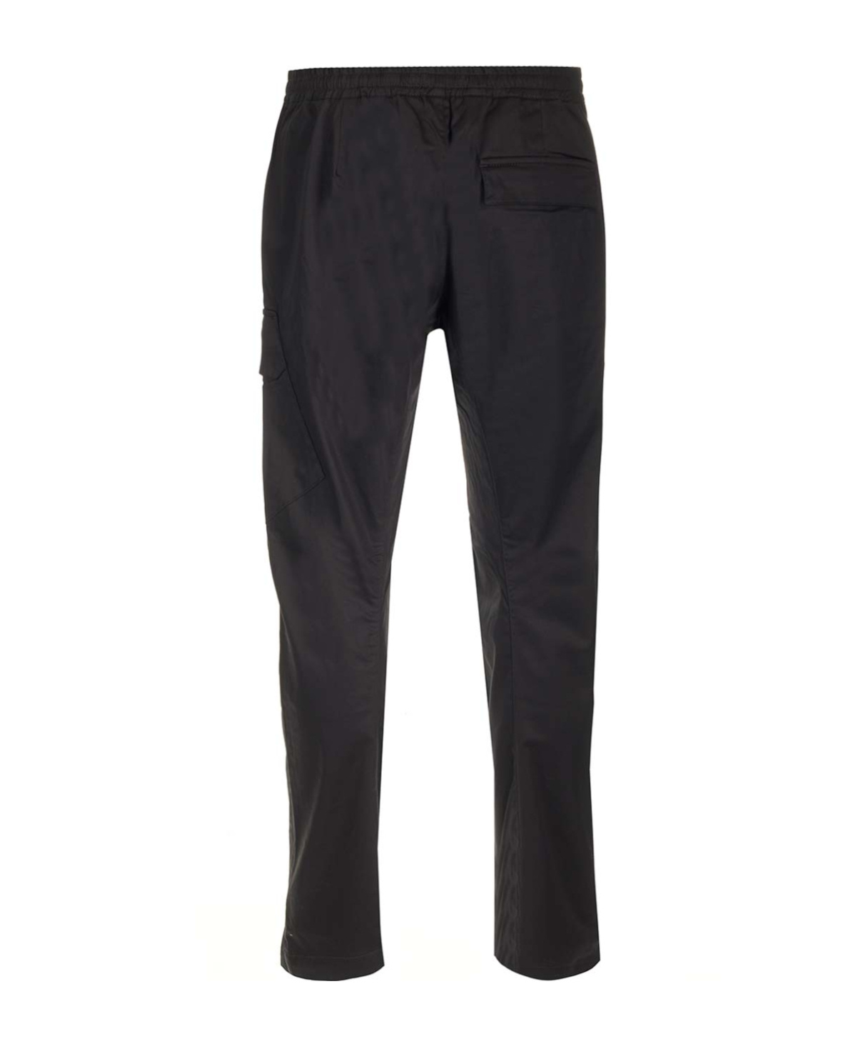 C.p. Company Stretch-cotton Cargo Trousers In Black