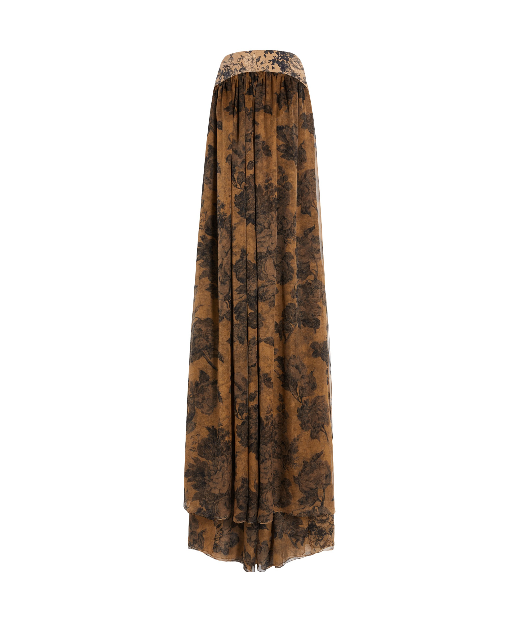 MAX MARA A DRESS WITH A FLORAL PATTERN AND A BRA.
