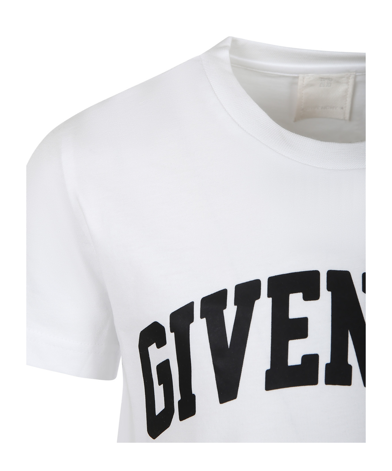 GIVENCHY GIVENCHY KIDS LOGO PRINTED CREWNEK T-SHIRT