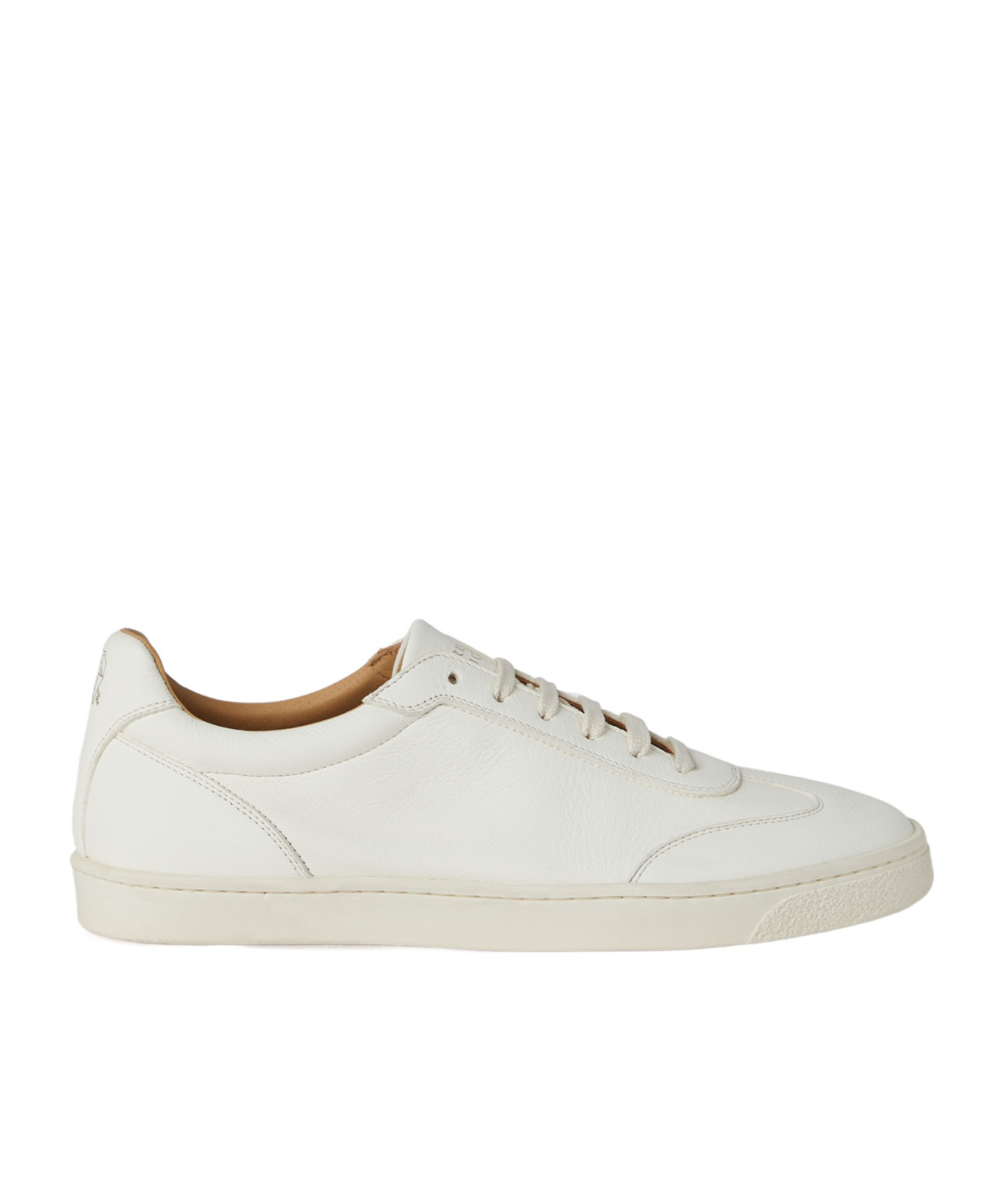 Brunello Cucinelli Essential Leather Sneakers In White