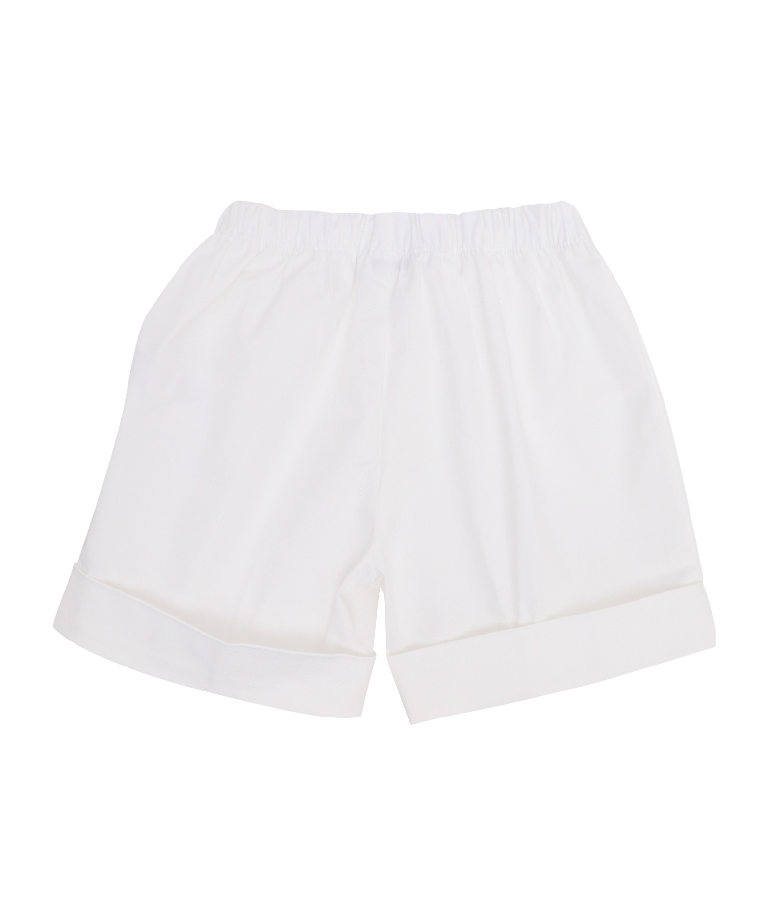 Il Gufo Embroidered-logo Cotton Shorts In White