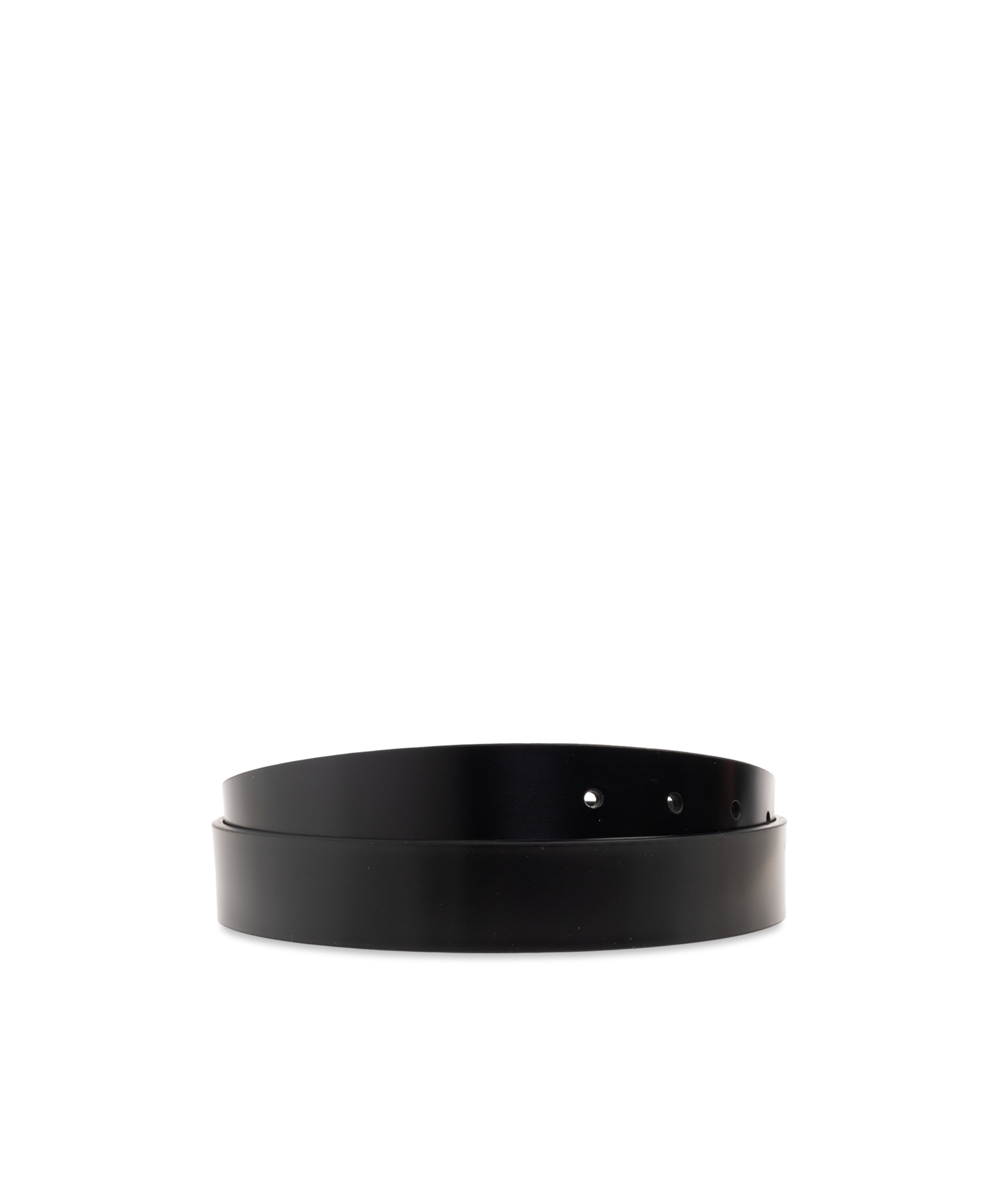 Versace Column Leather Adjustable Belt In Black