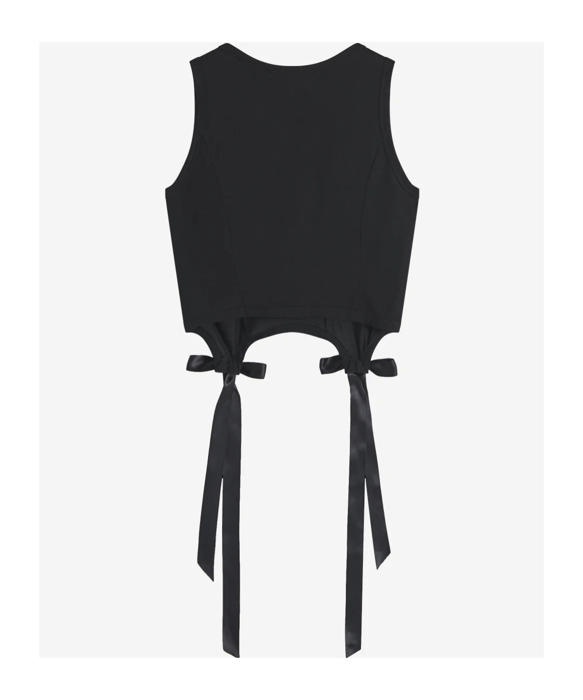 Simone Rocha Tie The Hem Vest In Black