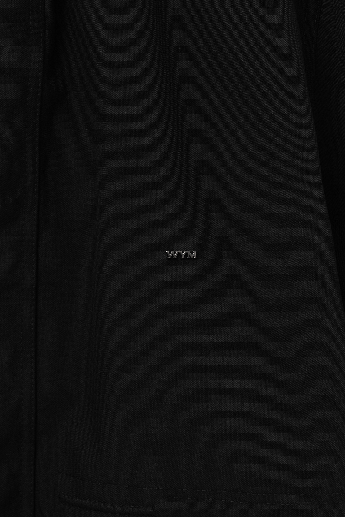 Wooyoungmi Long Casual Jacket With Hat In Black