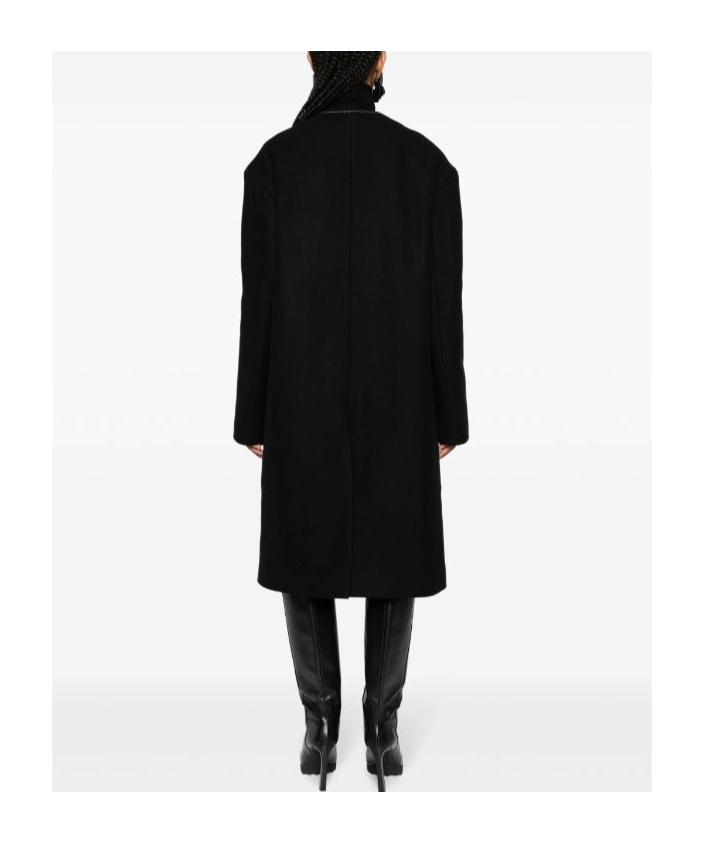 Dries Van Noten Long-sleeved Coat In Black