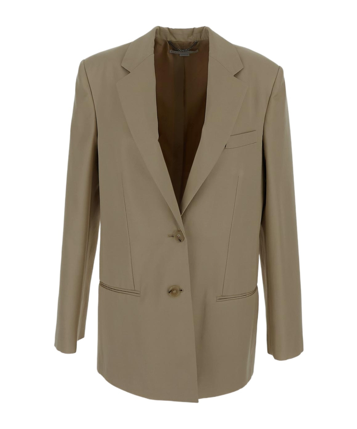 Shop Stella Mccartney Single-breasted Tailored Blazer In Brown