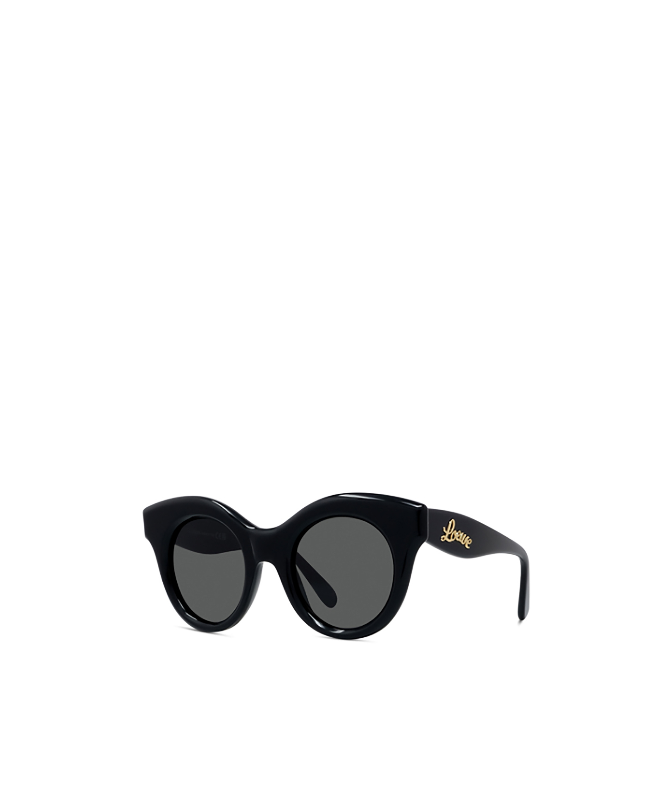 Loewe Round Frame Sunglasses In Black