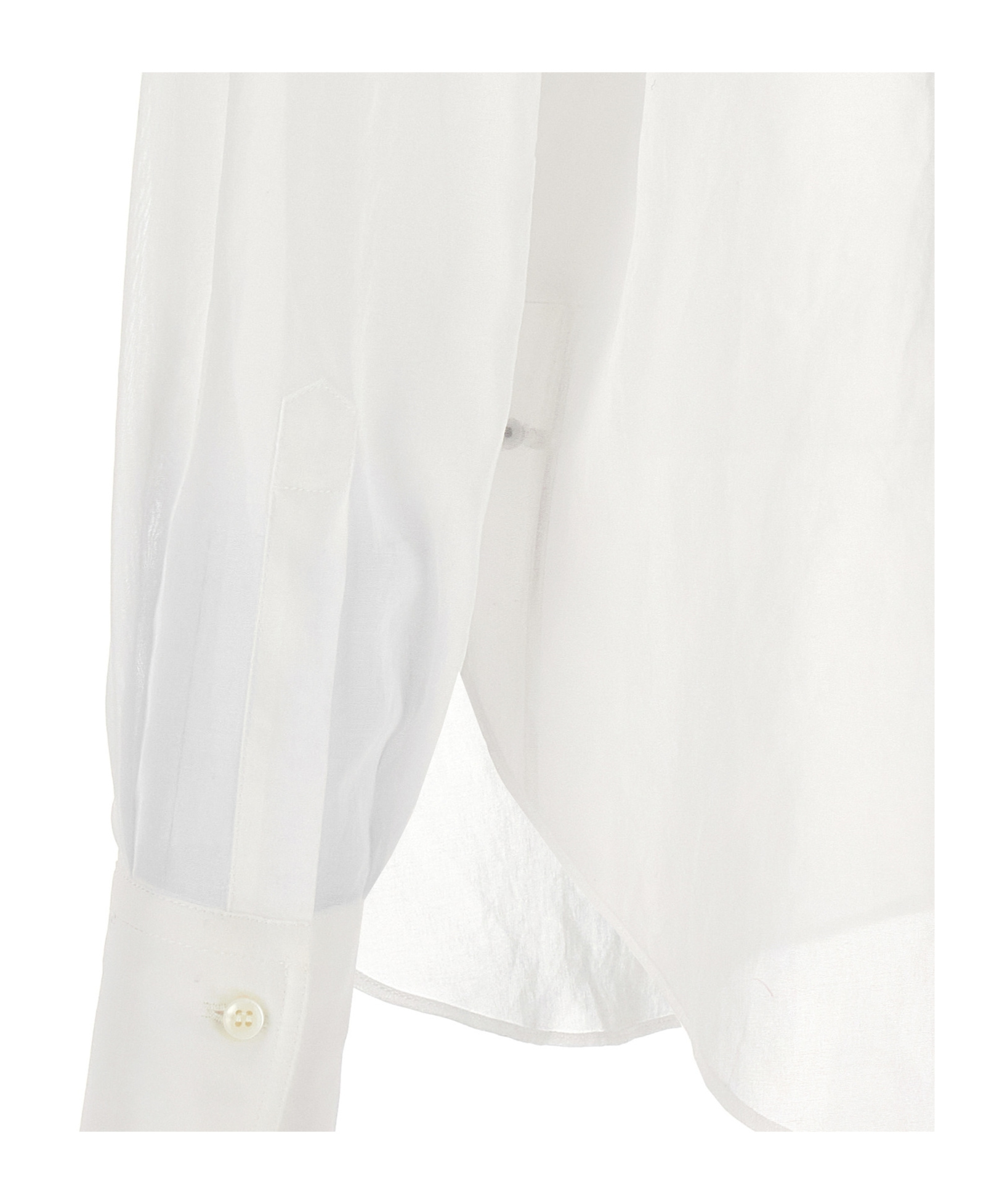 Brunello Cucinelli Elegant White Cotton Knit Shirt With Dazzling Magnolia Embroidery For Women In White