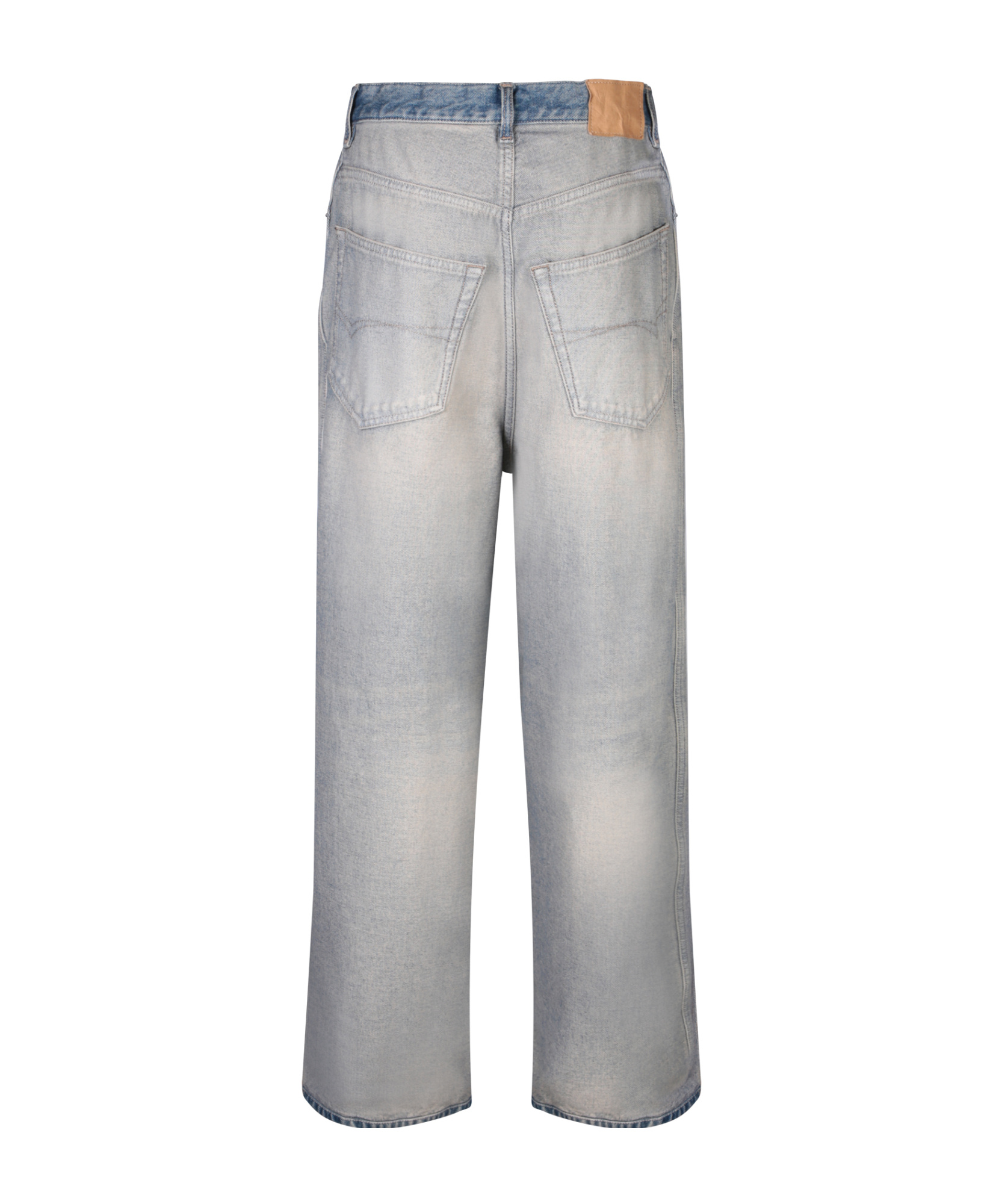 Balenciaga Logo-patch Faded Tapered Jeans In Gray