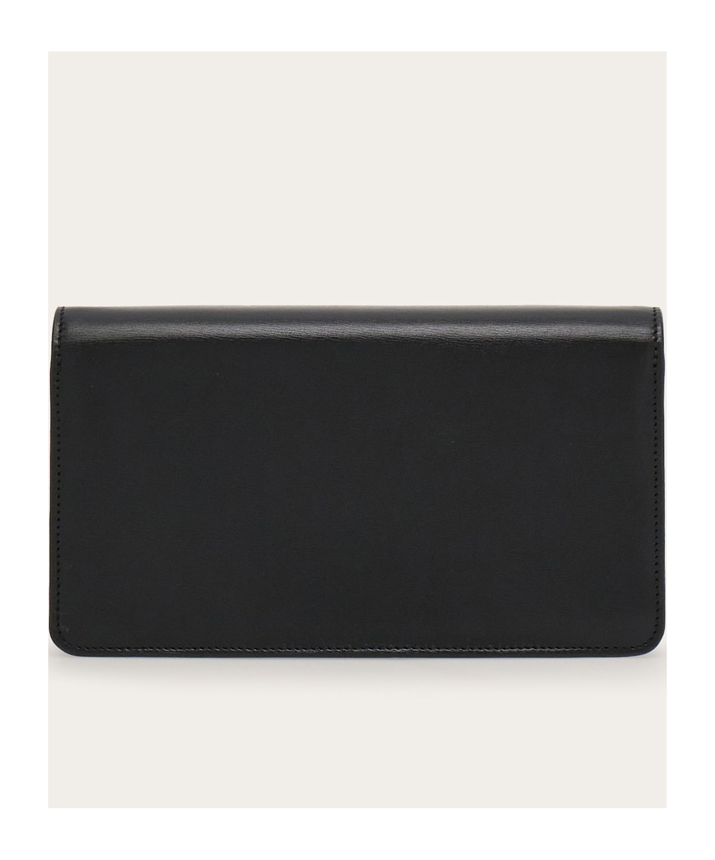 Ferragamo Women Gancini Leather Mini Bag In Black