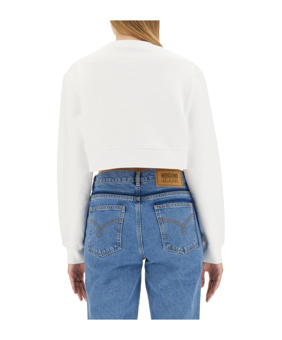Moschino Sweatshirt With Logo In White