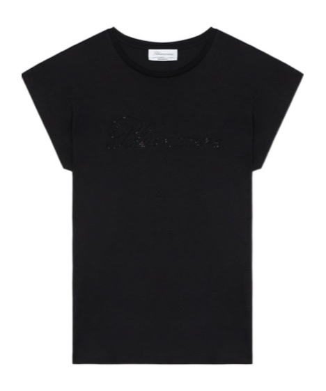 Blumarine Short-sleeved T-shirt In Black