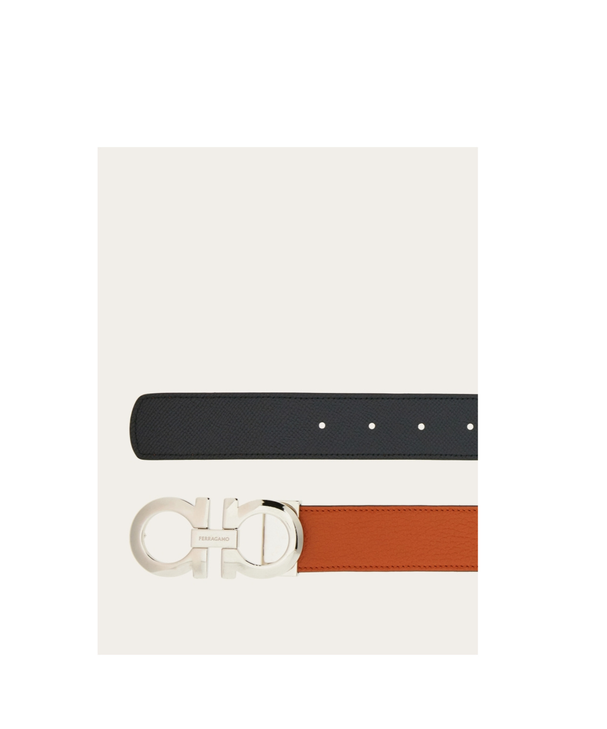 Ferragamo Salvatore Gancini-buckle Reversible Belt In Brown