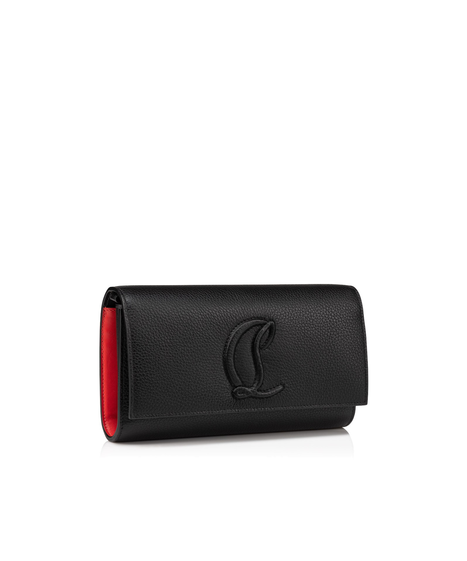 Christian Louboutin By My Side Leather Wallet In Black