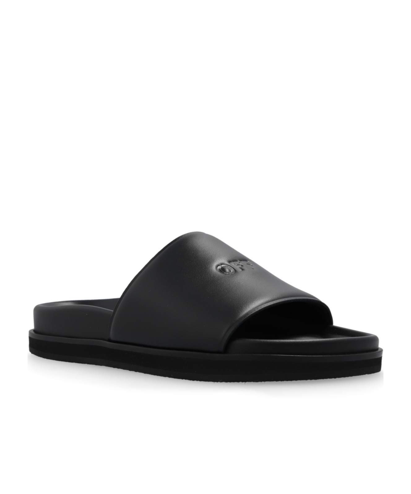 Off-white Black Arrows Print Rubber Slides In Black