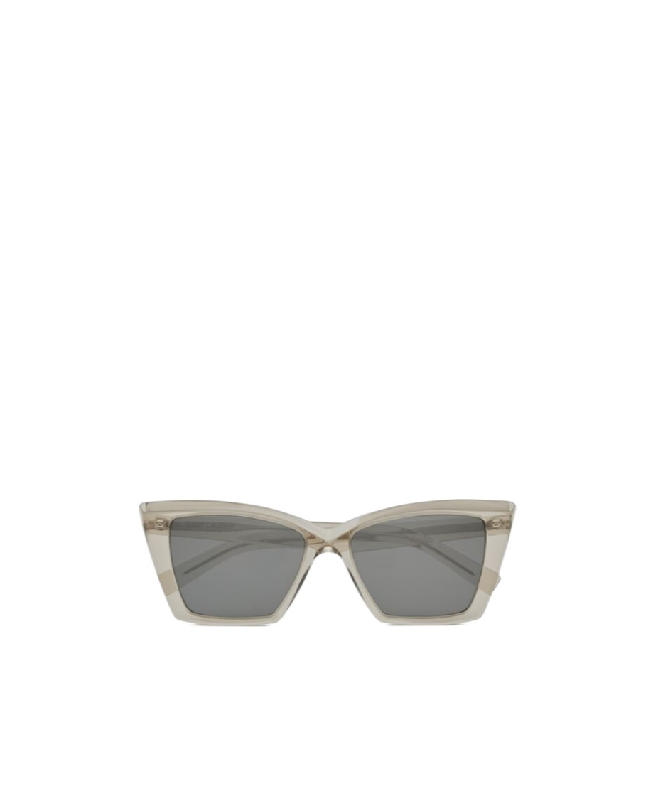 Saint Laurent Sl 657 Square Cat-eye Sunglasses In Gray