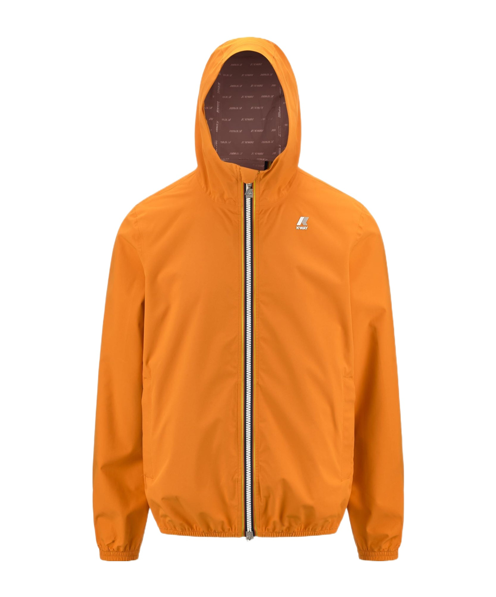 K-way Stretch Dot Lightweight Hooded Jacket In Orange