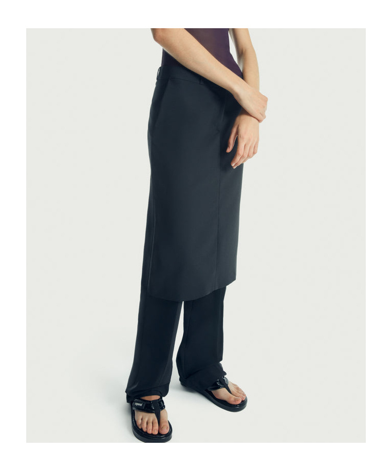 Shop Coperni Belt-loop Culottes In Black