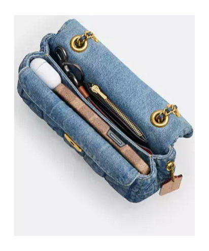 Coach Logo Shoulder Bag In Blue