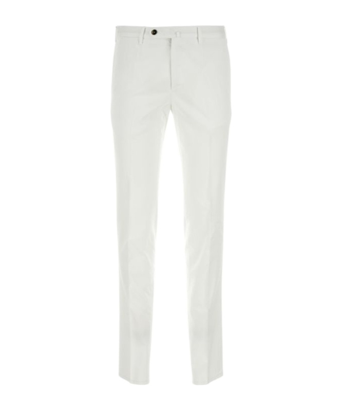 Pt Torino Belt Ring Casual Pants In White