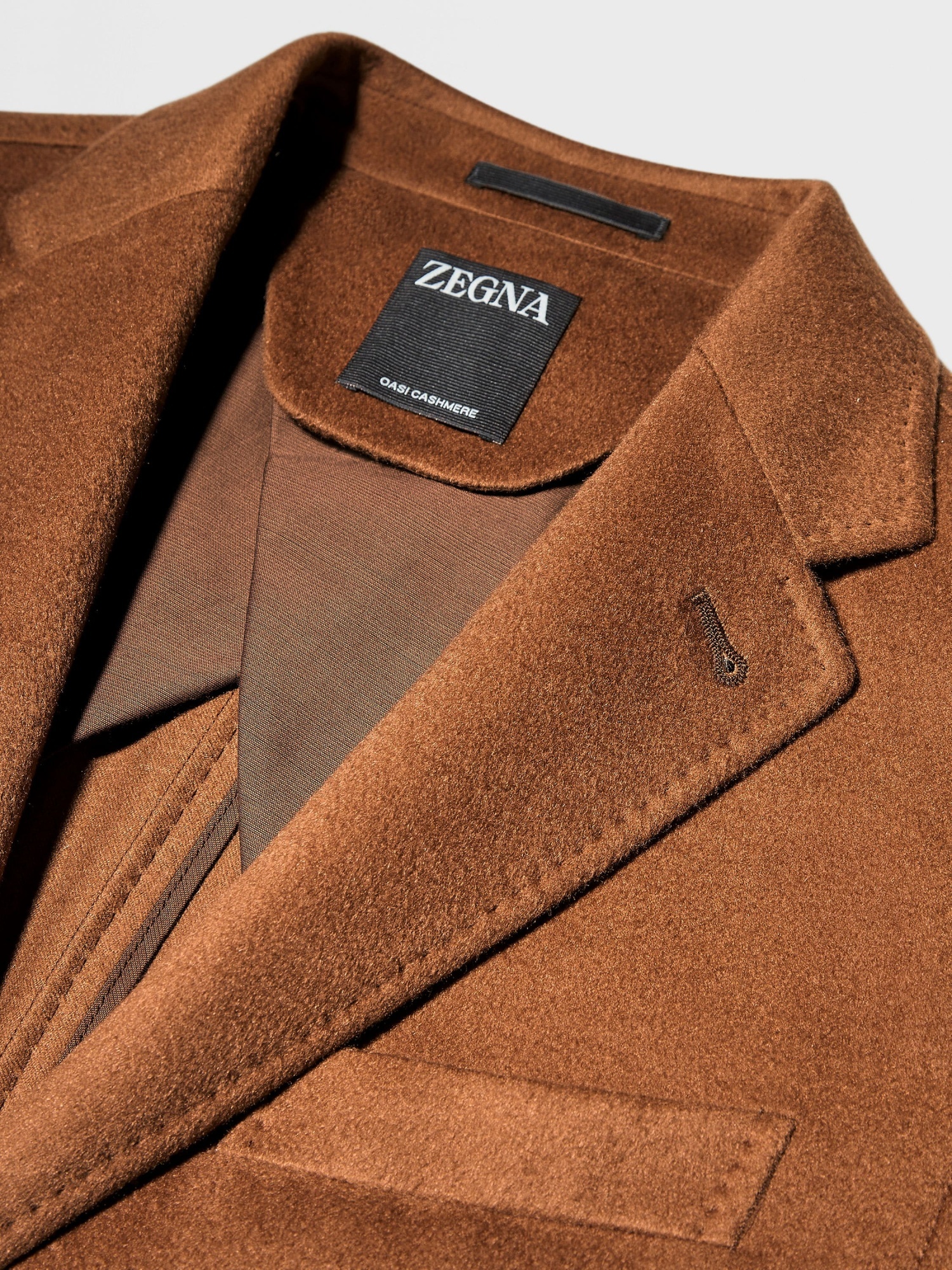 Zegna Deconstructed Oasi Cashmere Sport Coat In Brown