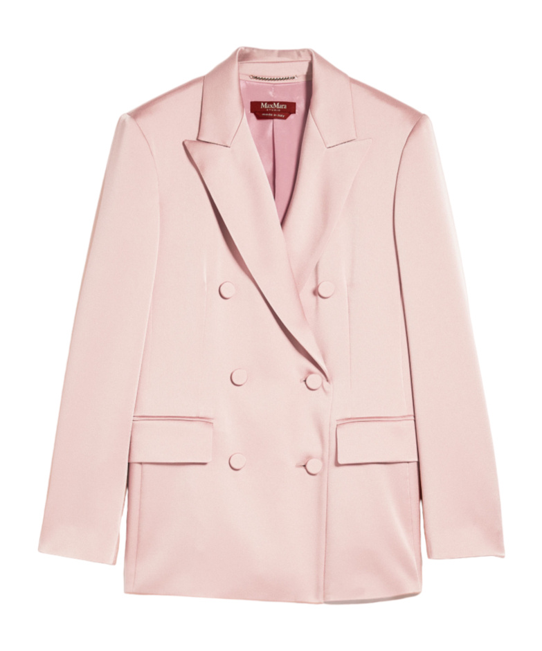 Max Mara Double-breasted Suit Jacket In Nude