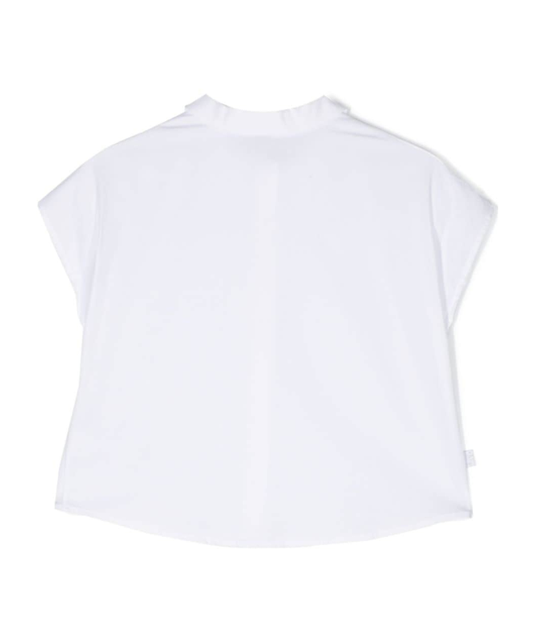 Il Gufo Cotton Blend Poplin Shirt In White