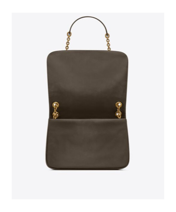 Saint Laurent Jamie 4.3 Logo Plaque Shoulder Bag In Brown