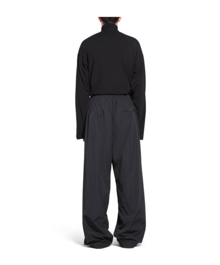 Balenciaga Wide-leg Track Pants In Black