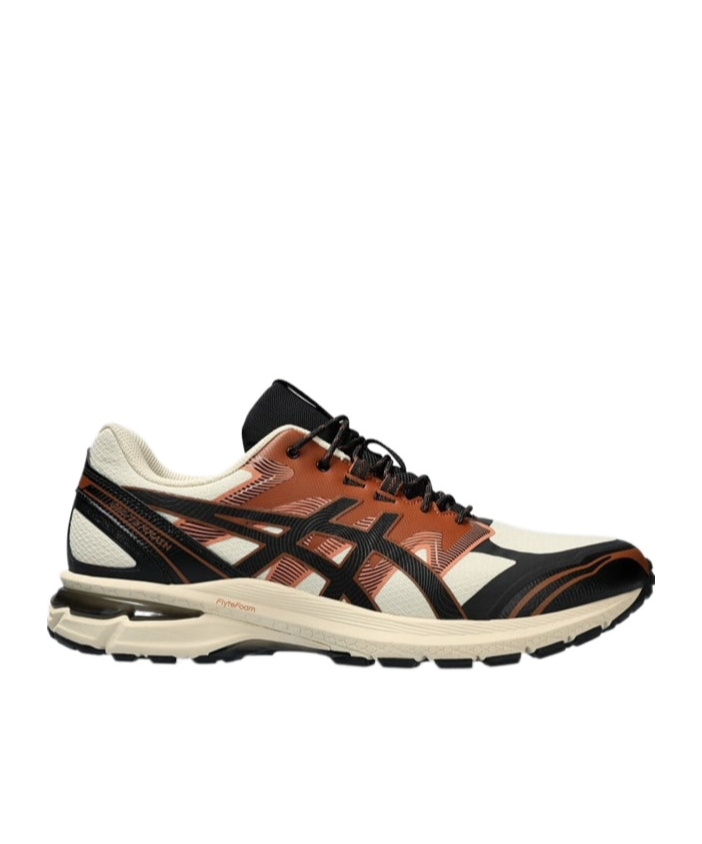 Asics Vanilla And Black Terrain Gel Sneakers In Nude