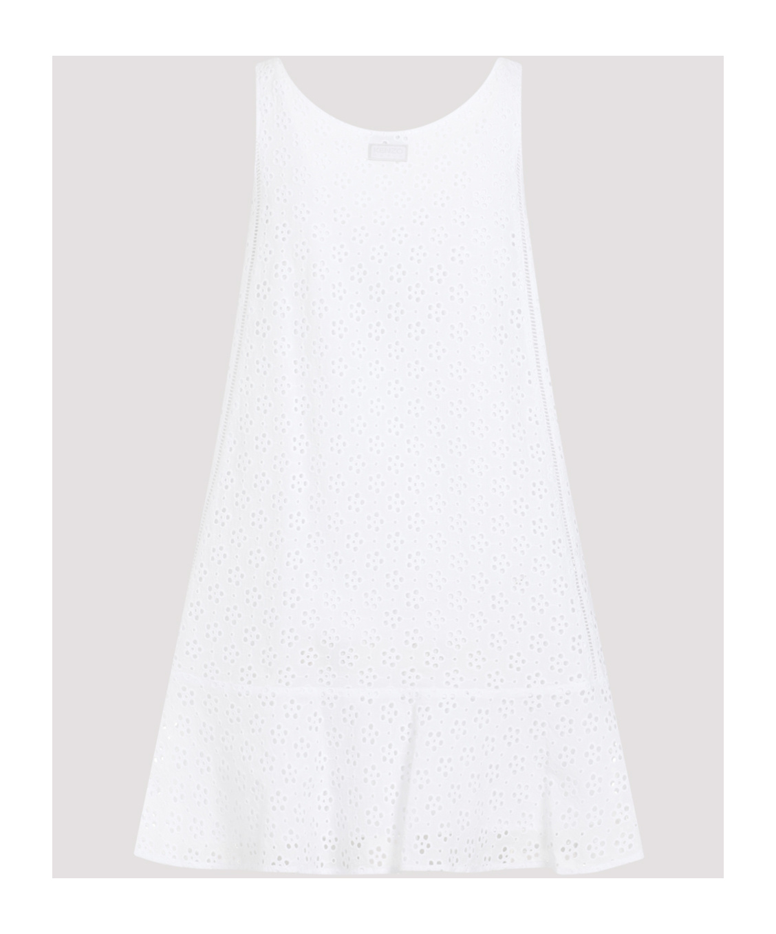 Shop Kenzo ' Boke Flower Broderie Anglaise' Dress In White