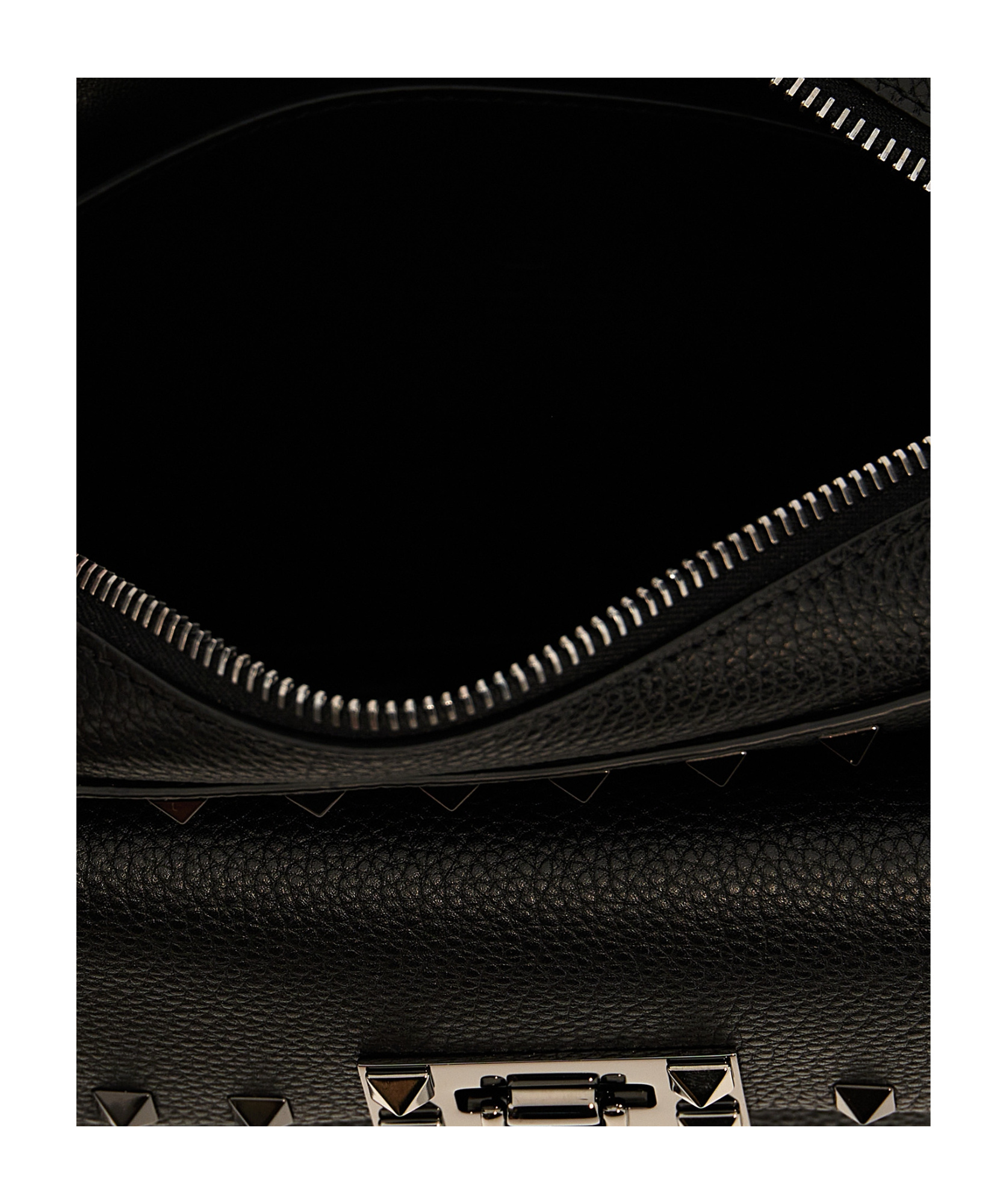 Valentino Rockstud-embellished Messenger Bag In Black