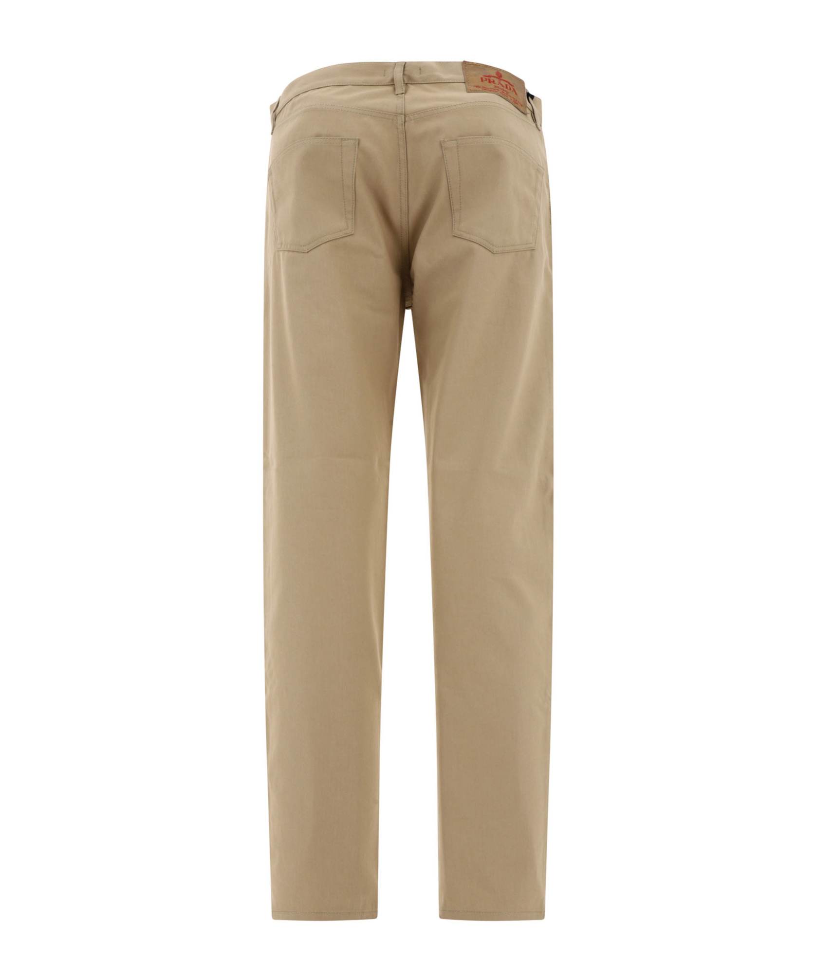 Prada Low-rise Straight-leg Jeans In Brown