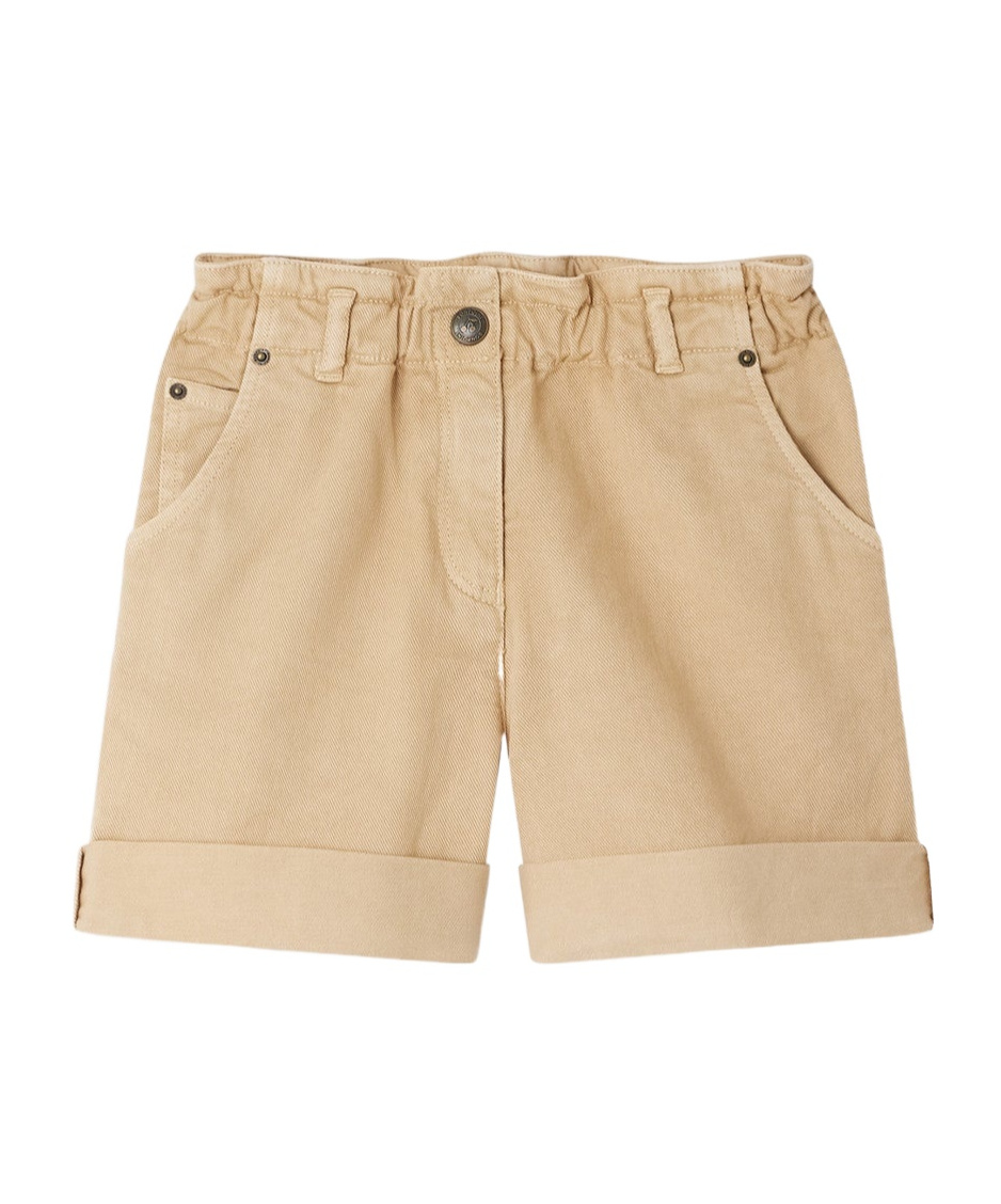 Bonpoint Cathy Denim Shorts In Nude