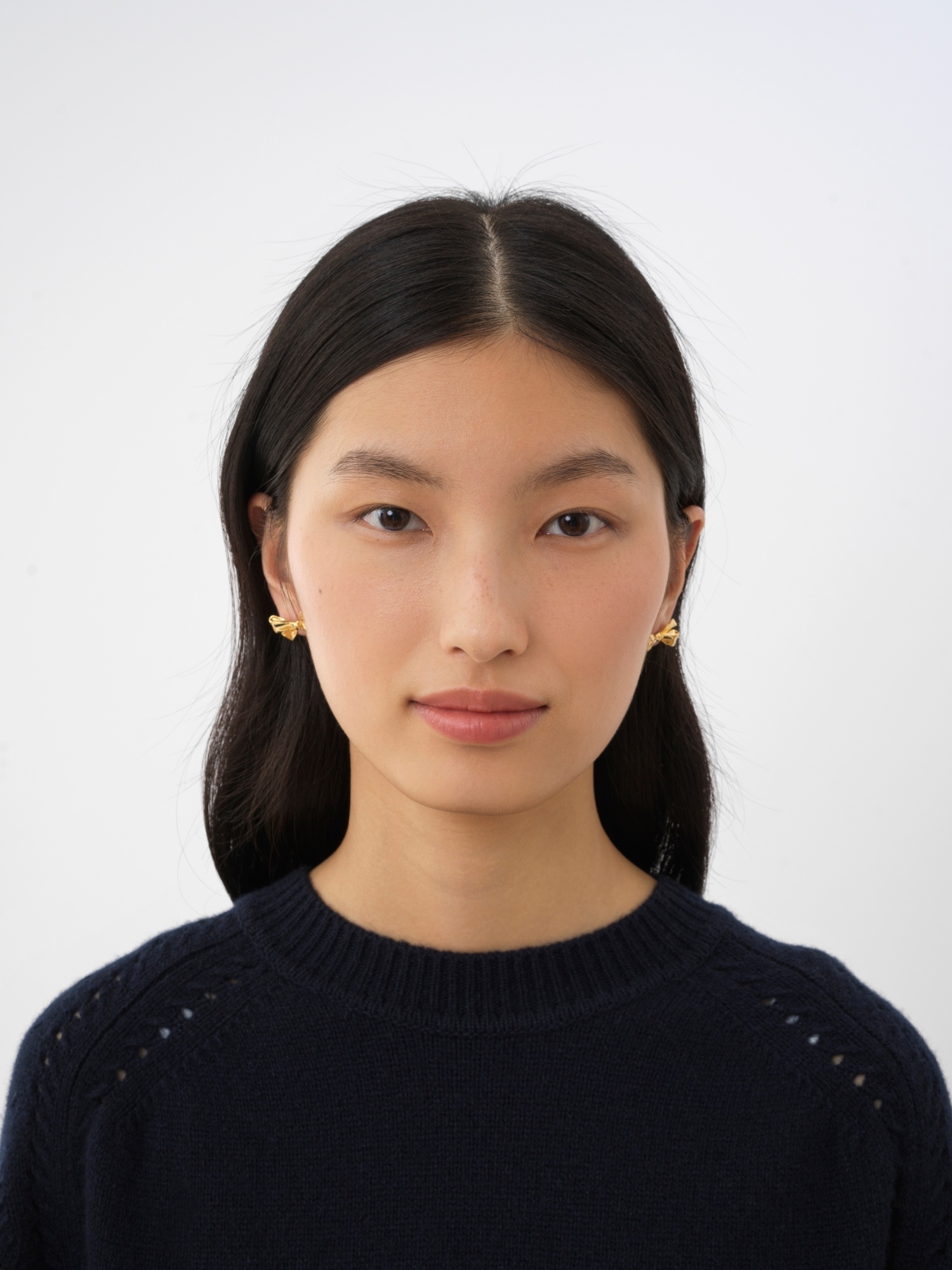 Chloé Lacey Stud Earrings In Yellow