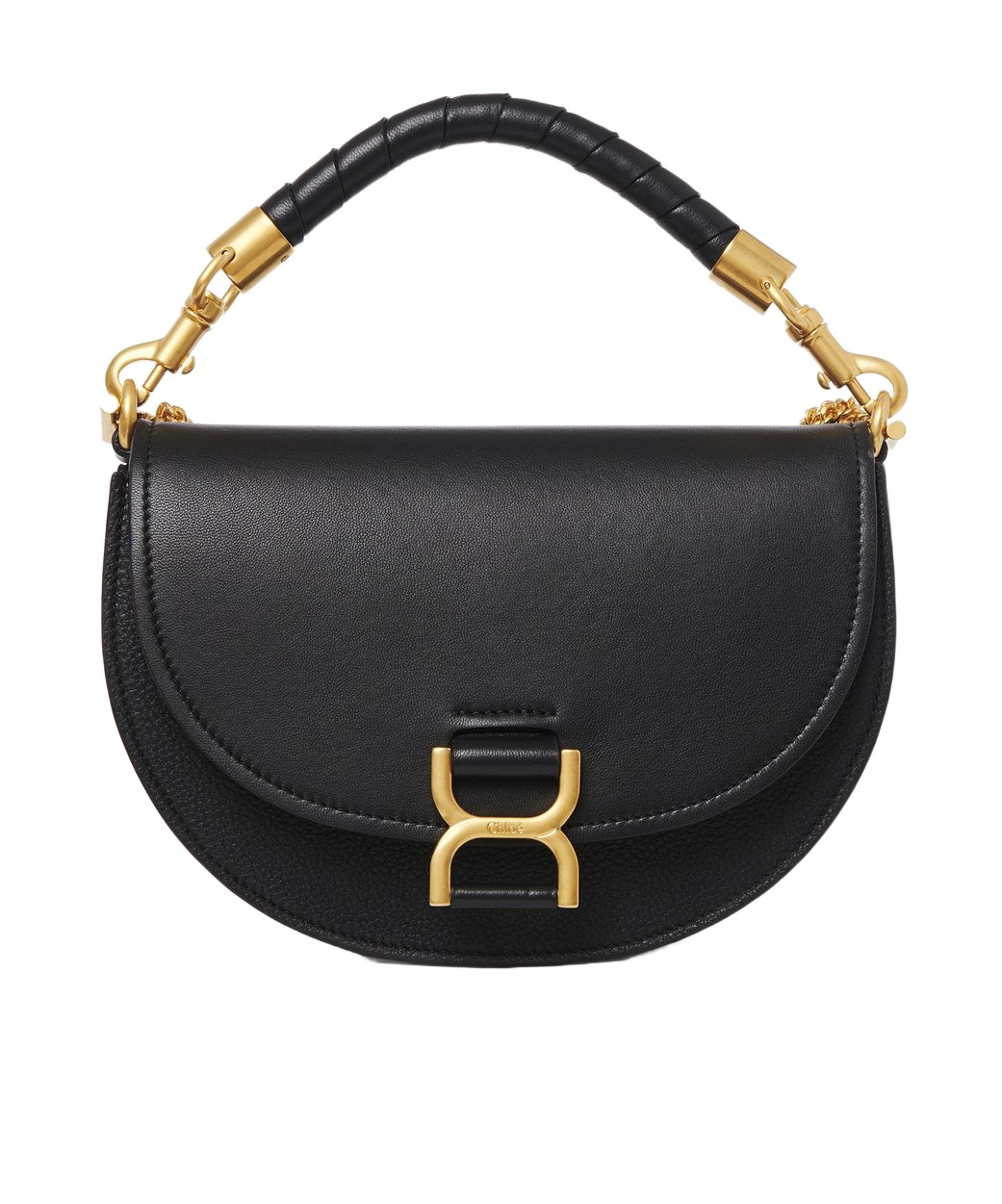 Chloé Leather Top Handle Bag In Black