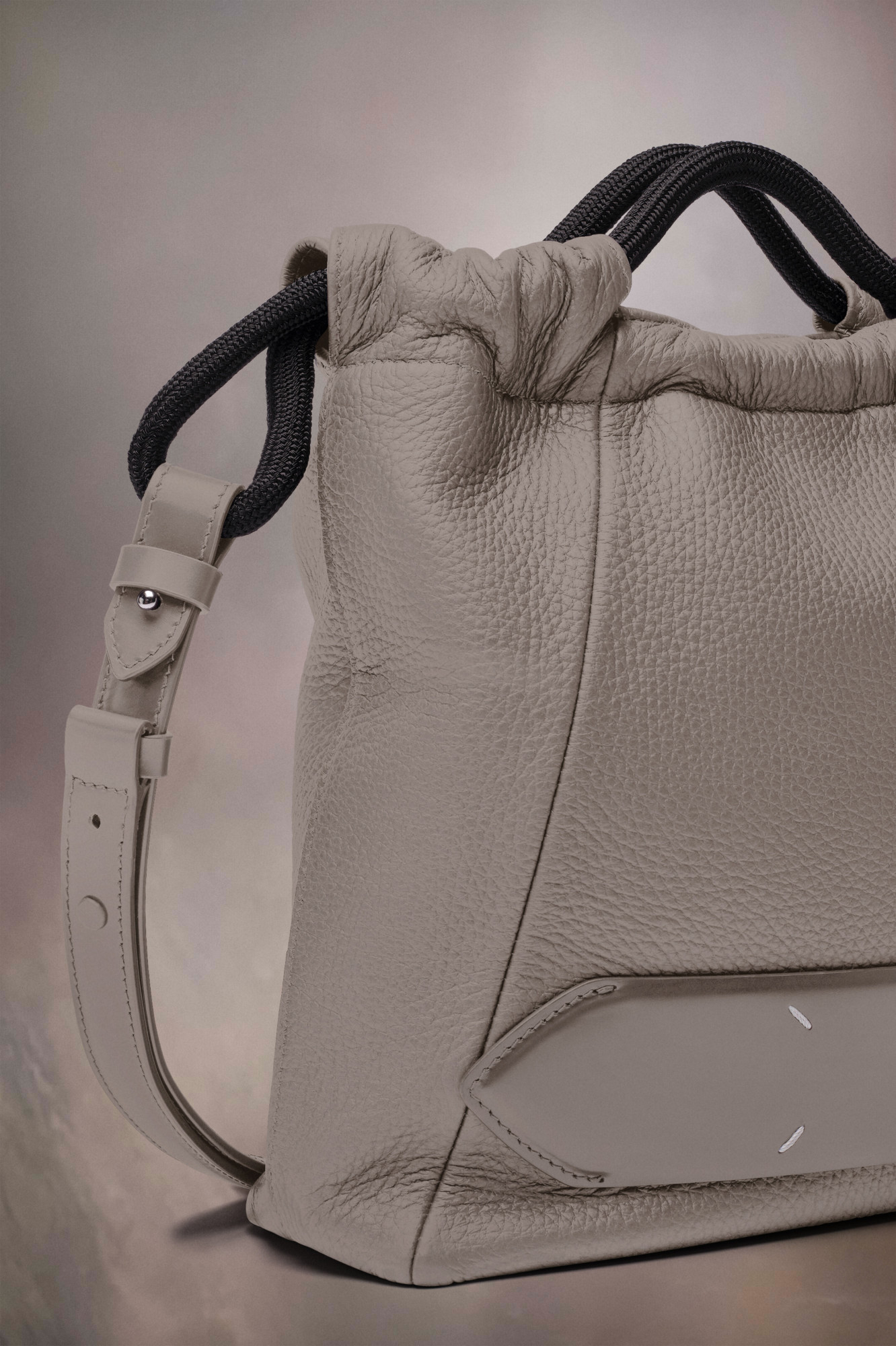 Maison Margiela 5ac Small Rope Strap Satchel In Nude