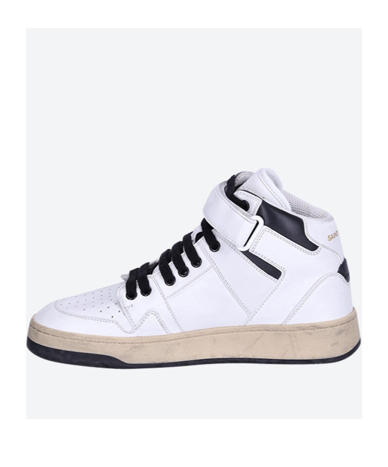 Saint Laurent Lax High-tops Sneakers In White