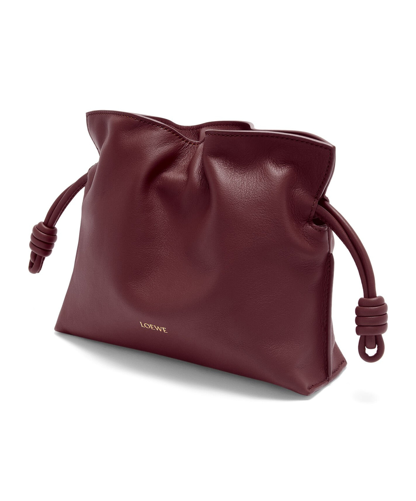 Loewe Mini Flamenco Clutch In Nappa Calfskin In Black