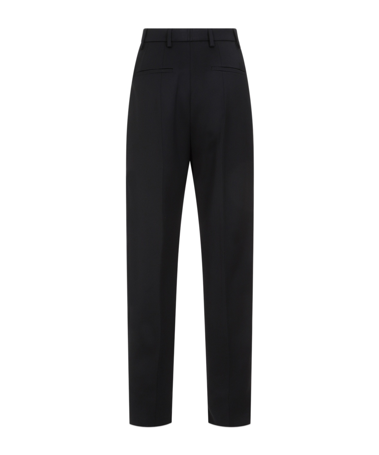 Prada Belt-loop Casual Pants In Black
