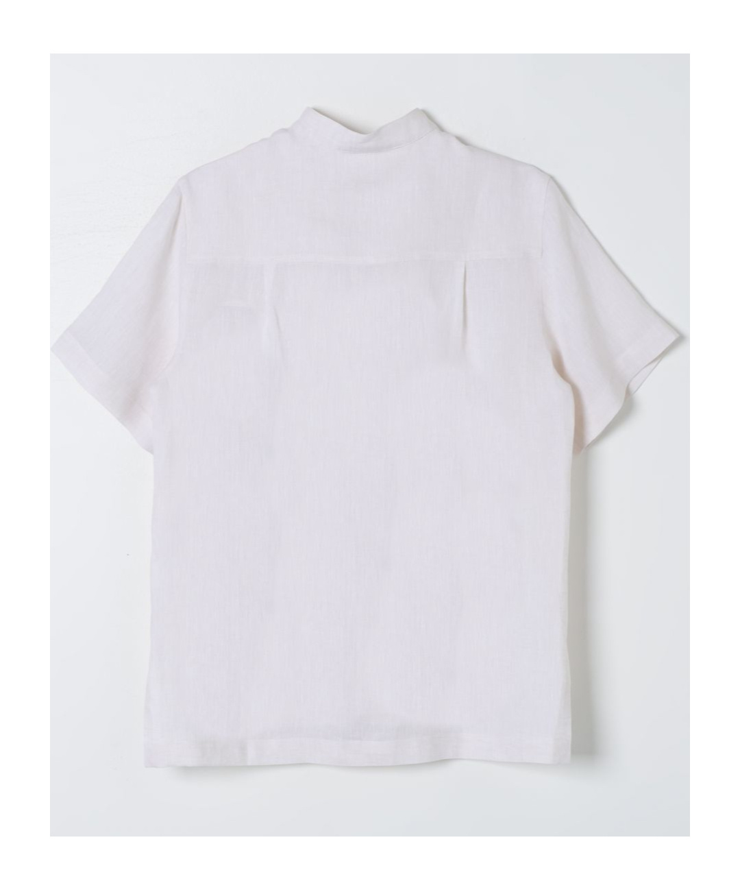 Dolce & Gabbana Short-sleeve Linen Shirt In White