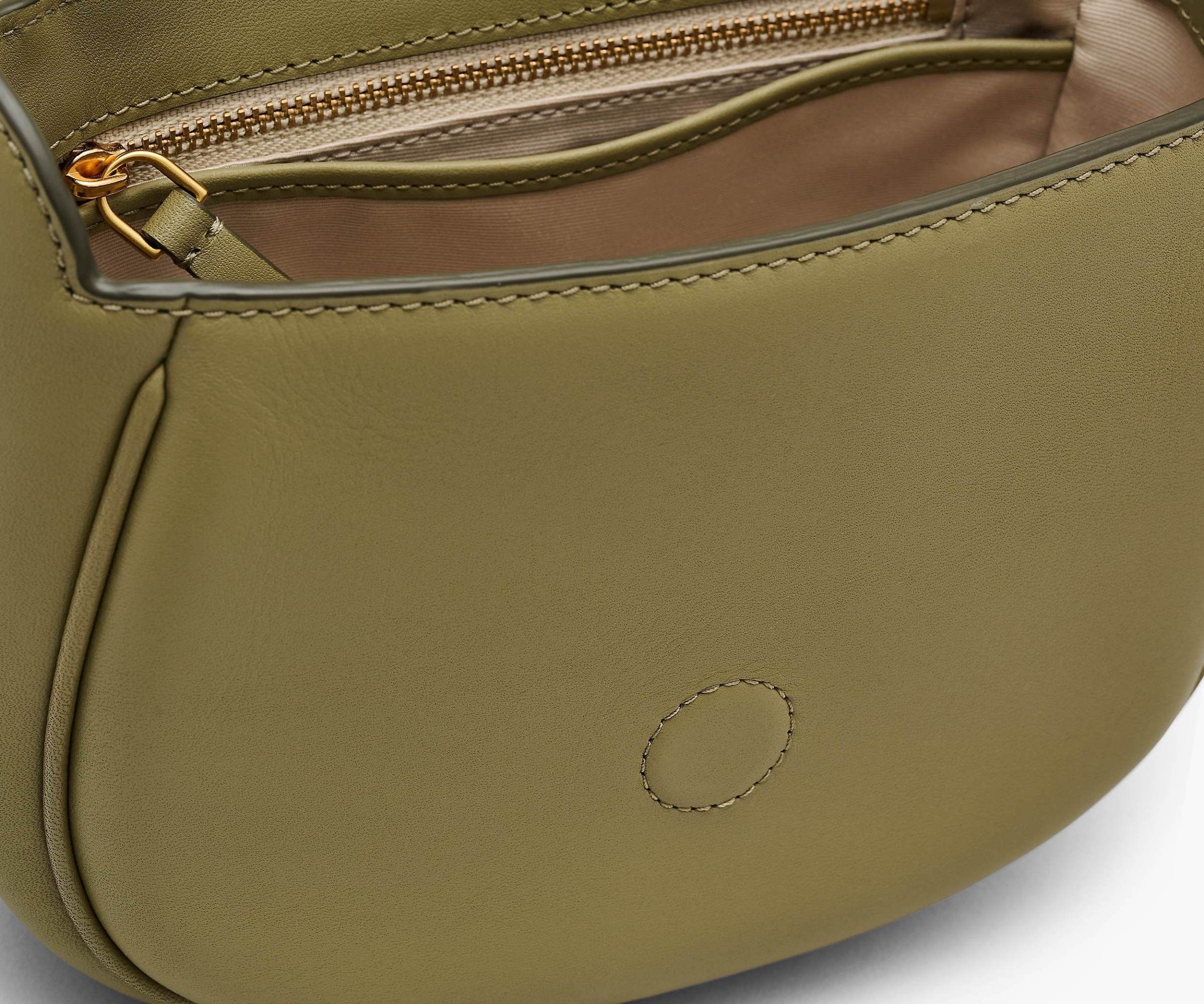 Shop Marc Jacobs The Small Saddle Foldover Top Crossbody Bag In Green