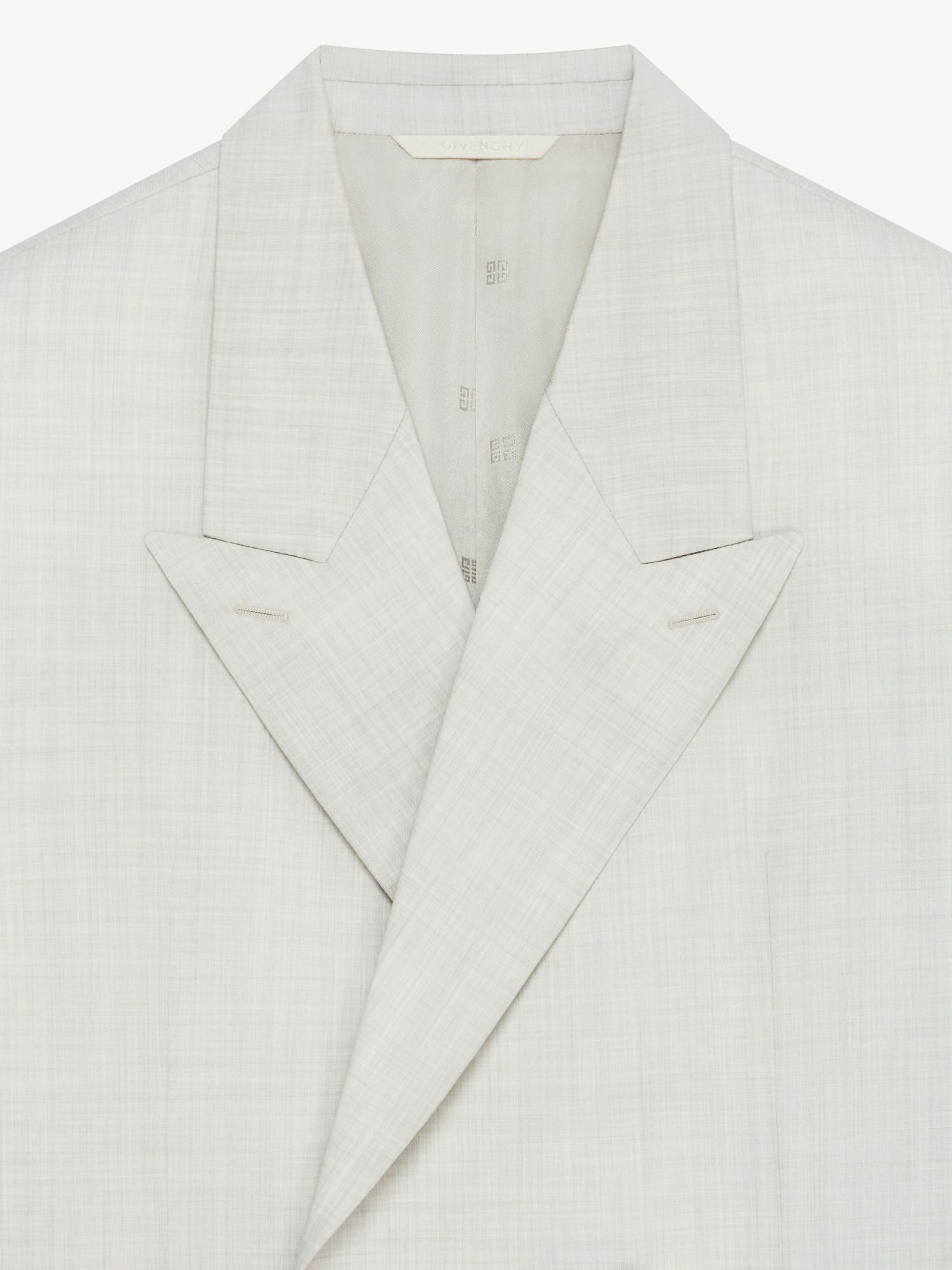 Givenchy Double-breasted Wool Blazer In White